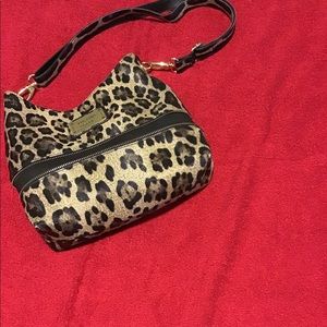 Nicole Miller leopard print purse